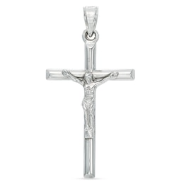 Thin Crucifix Charm in Sterling Silver