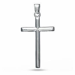 Cross Charm in Hollow Sterling Silver