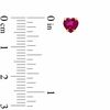 Thumbnail Image 2 of 5mm Heart-Shaped Lab-Created Ruby Stud Earrings in 10K Gold