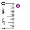 Thumbnail Image 2 of 4mm Lab-Created Alexandrite Stud Earrings in 10K Gold