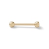 Thumbnail Image 1 of 10K Solid Gold CZ Basic Barbell - 14G