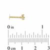 Thumbnail Image 2 of 10K Solid Gold CZ Triangle Stud - 16G 5/16"