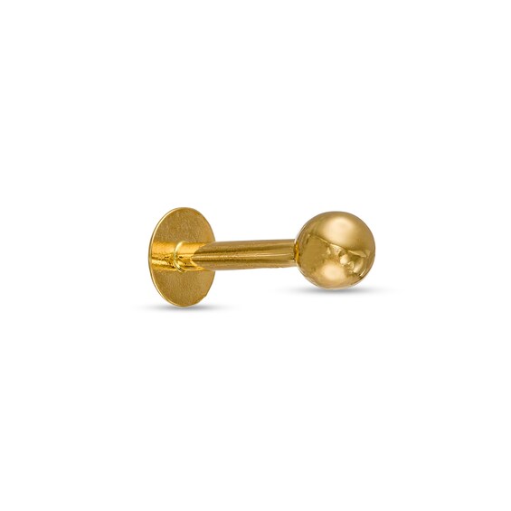 014 Gauge Labret in 10K Gold