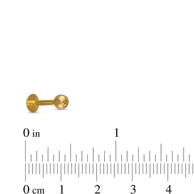 014 Gauge Labret in 10K Gold
