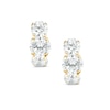 Thumbnail Image 0 of Cubic Zirconia Three Stone Earrings in 10K Gold