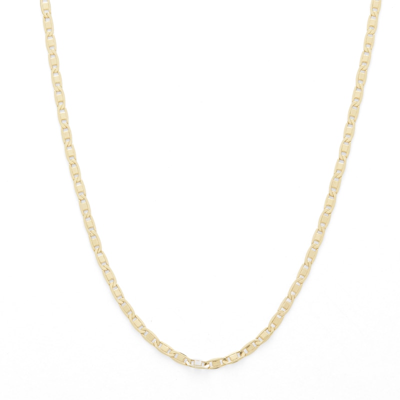 10K Hollow Gold Valentino Chain - 18"