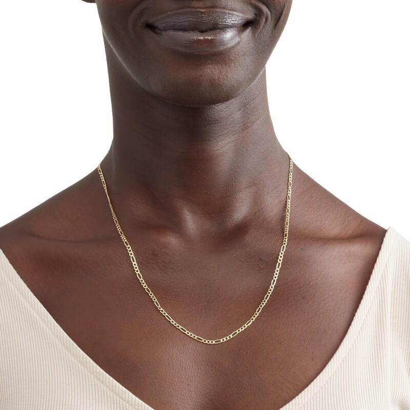 Main Image 2 of 10K Hollow Gold Valentino Chain - 18&quot;