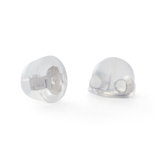Solid Sterling Silver 4mm Black CZ Solitaire Studs