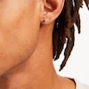 Thumbnail Image 2 of 3mm Princess-Cut Black Cubic Zirconia Stud Earrings in Sterling Silver