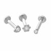 Thumbnail Image 1 of 016 Gauge Multi-Style Crystal Labret Set in Stainless Steel