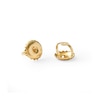 Thumbnail Image 1 of 1/6 CT. T.W. Composite Diamond Raised Square Stud Earrings in Sterling Silver with 18K Gold Plate