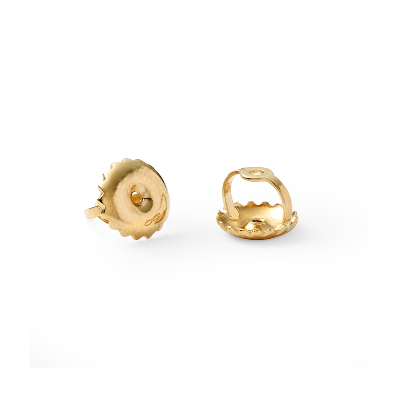1/6 CT. T.W. Composite Diamond Raised Square Stud Earrings in Sterling Silver with 18K Gold Plate