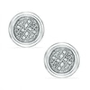 Thumbnail Image 0 of Diamond Accent Small Cluster Stud Earrings in Sterling Silver