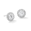 Thumbnail Image 0 of 6mm Cubic Zirconia Frame Stud Earrings in Sterling Silver