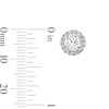 Thumbnail Image 2 of 6mm Cubic Zirconia Frame Stud Earrings in Sterling Silver