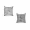 Thumbnail Image 1 of Cubic Zirconia Square Stud Earrings in Sterling Silver