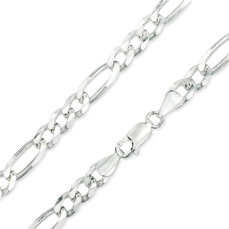 Main Image 1 of Made in Italy 150 Gauge Figaro Chain Necklace in Sterling Silver - 24"