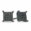 1/3 CT. T.W. Black Diamond Square Stud Earrings in Black Rhodium Sterling Silver