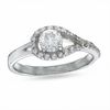 5mm Cubic Zirconia Knot Ring in Sterling Silver - Size 7