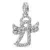 Thumbnail Image 1 of Cubic Zirconia Angel Dangle Charm in Sterling Silver