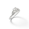 Thumbnail Image 1 of Child's Cubic Zirconia Heart Tiara Ring in Sterling Silver - Size 4