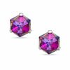 Thumbnail Image 0 of Child's 4mm Iridescent Cubic Zirconia Stud Earrings in Sterling Silver
