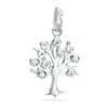 Thumbnail Image 1 of Cubic Zirconia Tree Bracelet Charm in Sterling Silver