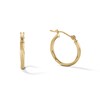 Thumbnail Image 1 of 2 x 16mm Twist Hoop Earrings in 10K Gold