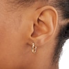 Thumbnail Image 3 of 2 x 16mm Twist Hoop Earrings in 10K Gold