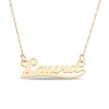 Thumbnail Image 1 of Script Name Necklace in 10K Gold (10 Characters)