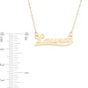 Thumbnail Image 2 of Script Name Necklace in 10K Gold (10 Characters)