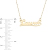 Thumbnail Image 3 of Script Name Necklace in 10K Gold (10 Characters)