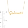 Thumbnail Image 2 of Script Name Necklace in 10K Gold (1 Line)