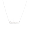 Thumbnail Image 1 of Script Name Necklace in Sterling Silver (11 Characters)