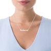 Thumbnail Image 2 of Script Name Necklace in Sterling Silver (11 Characters)