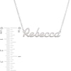 Thumbnail Image 2 of Script Name Necklace in Sterling Silver (11 Characters)