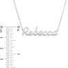 Thumbnail Image 3 of Script Name Necklace in Sterling Silver (11 Characters)