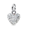 Thumbnail Image 1 of Crystal Heart Charm in Sterling Silver