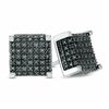 Thumbnail Image 1 of 1/6 CT. T.W. Black Diamond Raised Square Stud Earrings in Sterling Silver