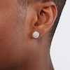 Thumbnail Image 2 of Diamond Accent Round Stud Earrings in Sterling Silver