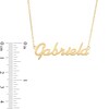 Script Name Necklace in 10K Gold (10 Characters)