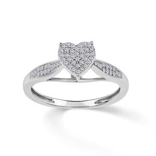 1/5 CT. T.W. Composite Diamond Heart Ring in Sterling Silver