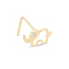 Thumbnail Image 1 of 025 Gauge Cubic Zirconia Elephant Nose Stud in 10K Gold