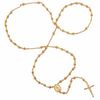 Thumbnail Image 2 of Rosary Necklace in Brass with 14K Gold Plate - 26"