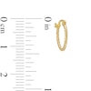 10K Gold Twisted Baby Hoop Earrings