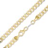Thumbnail Image 1 of 4.1mm Curb Chain Necklace in 10K Gold Bonded Semi-Solid Sterling Silver - 24"