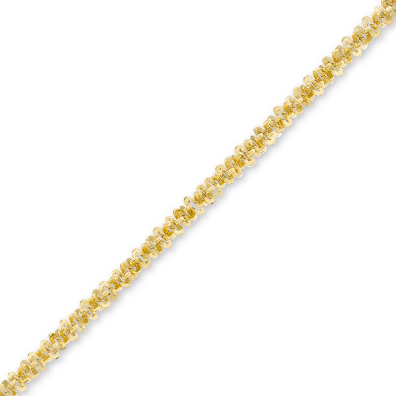 030 Gauge Chain Anklet in 14K Gold Bonded Sterling Silver - 10"