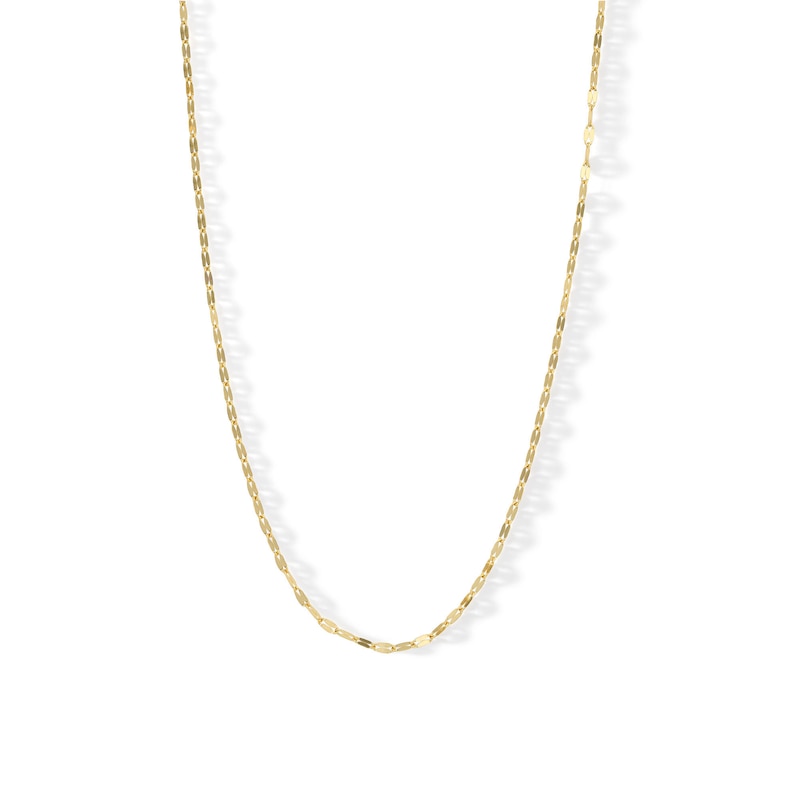 10K Solid Gold Hammered Forentina Chain - 18"