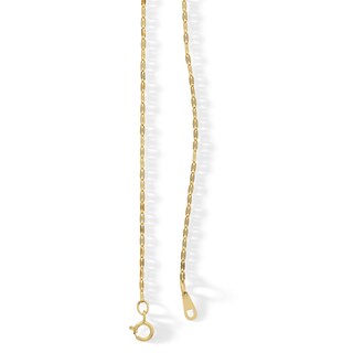 10K Solid Gold Hammered Forzentina Chain - 18"