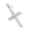Thumbnail Image 4 of Cubic Zirconia Cross Necklace Charm in Sterling Silver